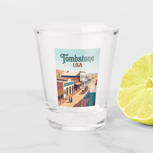Tombstone USA Schnapsglas (Vorderseite)