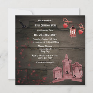 Tombstones Halloween-Party Einladung