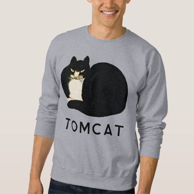 Tomcat Chinese Qing Dynsty Black Manchu Cat Sweatshirt (Vorderseite)