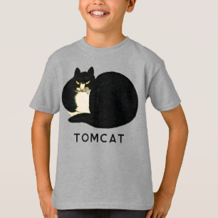 Tomcat Chinese Qing Dynsty Black Manchu Cat T-Shirt