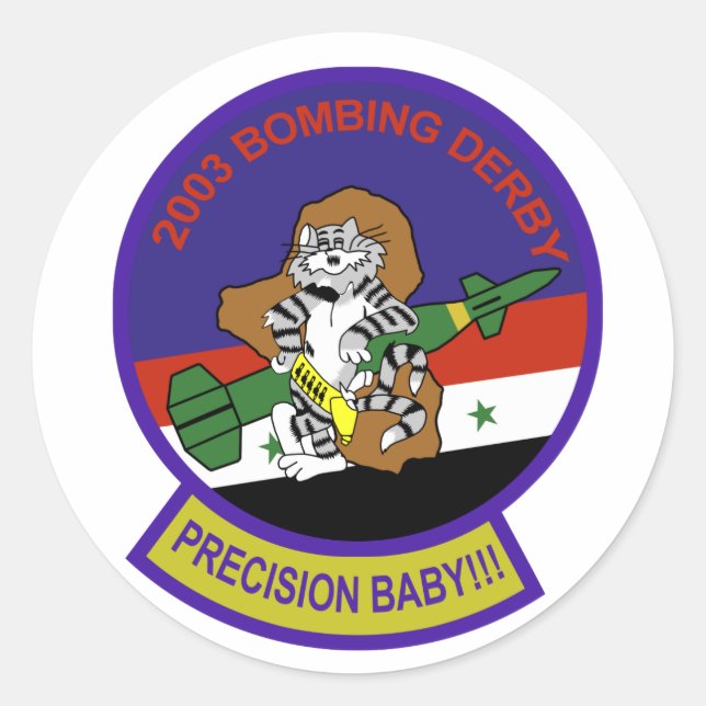 Tomcat Patch Runder Aufkleber (Vorderseite)