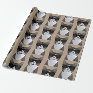 Tomcat sieht so Cool aus mit Schatten Geschenkpapier