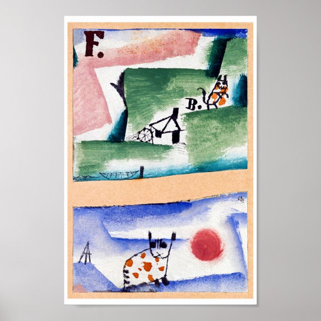 Tomcat Turf, Paul Klee Poster (Vorne)