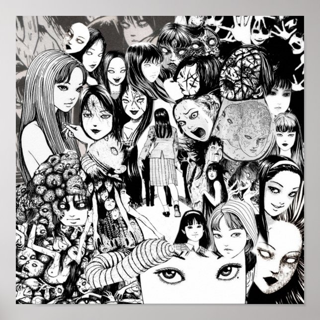 Tomie Collage Poster (Vorne)