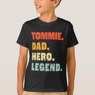 Tommie Dad Held Legende Personalisierter Benutzern T-Shirt