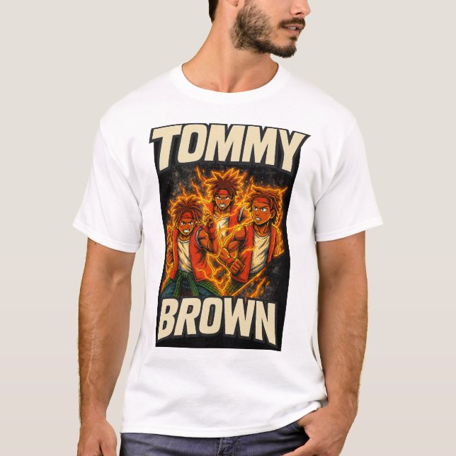 Tommy Brown side A T-Shirt (Vorderseite)