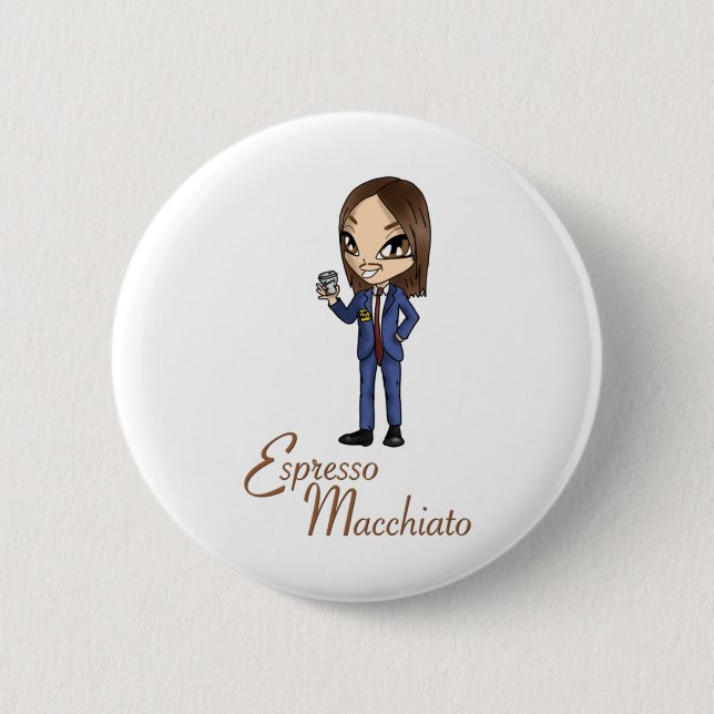 Tommy Cash Espresso Macchiato Eurovision 2025 Esto Button (Vorderseite)