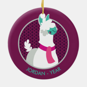 Tommy das Lama Keramik Ornament