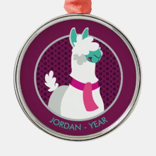 Tommy das Lama Ornament Aus Metall