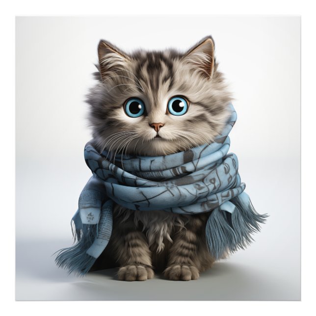 Tommy, die fließendste Tabby-Katze Fotodruck (Vorne)