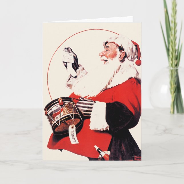 Tommy Drum Feiertagskarte (Vorderseite)