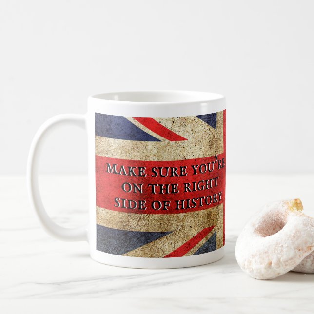 Tommy Robinson - Tasse rechts (+Flag) (Mit Donut)