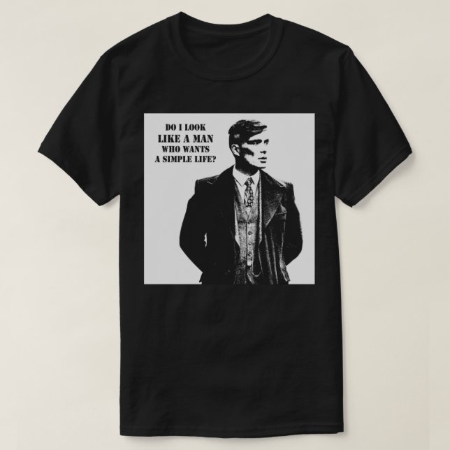 Tommy Shelby Canvas Print T-Shirt (Design vorne)
