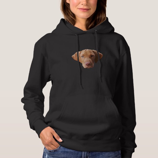 Tommy the Vizsla Puppy Hoodie (Vorderseite)