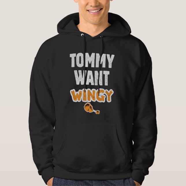 Tommy Woll Wingy Funny Chicken Tommy likey Funny T Hoodie (Vorderseite)