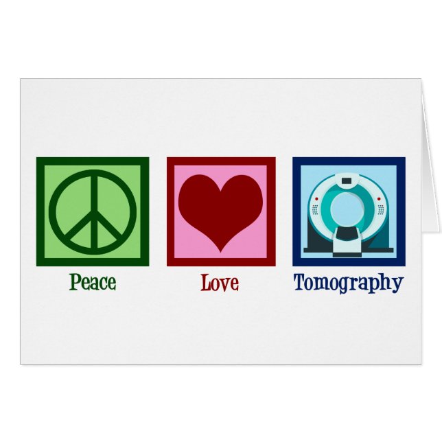 Tomographer Peace Liebe Tomographic Card (Vorderseite (Horizontal))