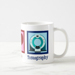 Tomographin Peace Liebe Tomographie Kaffeetasse