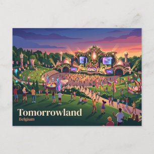Tomorrowland Boom Belgien Postkarte