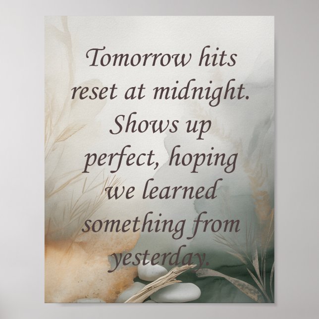  Tomorrows  Poster (Vorne)