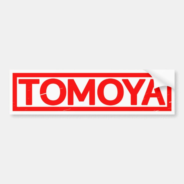 Tomoya Briefmarke Autoaufkleber (Vorne)