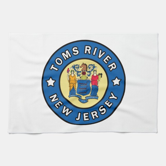 Toms River New Jersey Geschirrtuch (Horizontal)