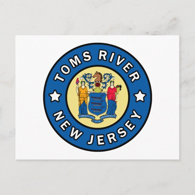 Toms River New Jersey Postkarte (Vorderseite)
