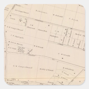 Toms River New Jersey Quadratischer Aufkleber