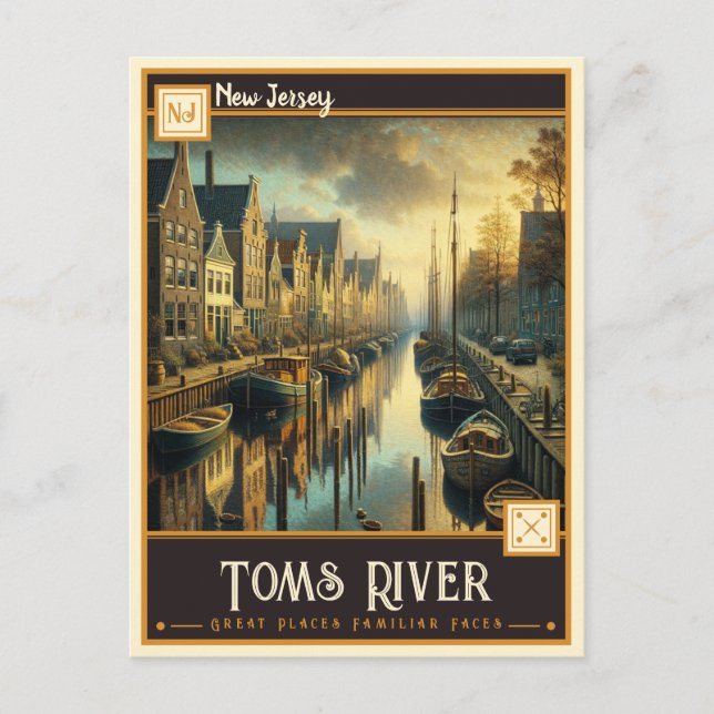 Toms River, New Jersey | VINTAG Postkarte (Vorderseite)