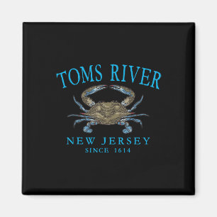Toms River Nj Blaue Kralle Krabbe Seit 1614 Cyan-S Magnet