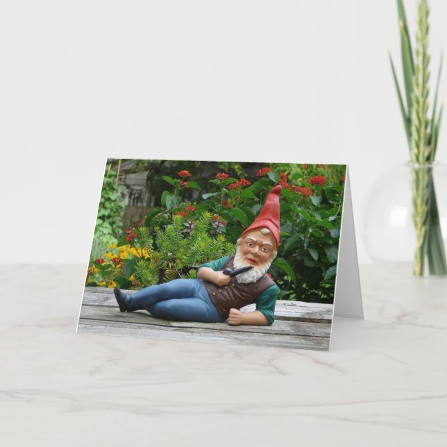 Tomte Nisse, alias Weihnachtsmann Feiertagskarte (Vorderseite)