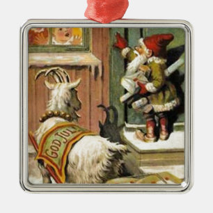 Tomte Nisse, alias Weihnachtsmann Silbernes Ornament