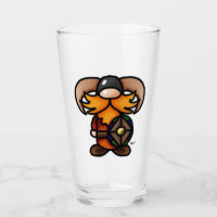 Tomte Viking Frey Glass