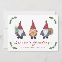 Tomten Weihnachts-Fotokarte