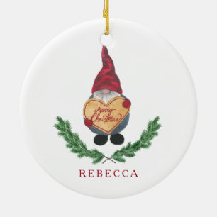 Tomten Weihnachtsverzierung Keramik Ornament