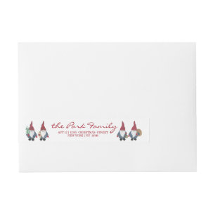 Tomten Wraparound Address Labels Rundum-Adressaufkleber