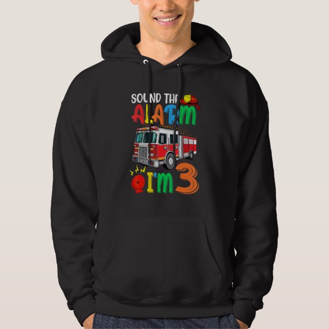 Ton Der Alarm im 3 Feuerzug Hoodie (Vorderseite)