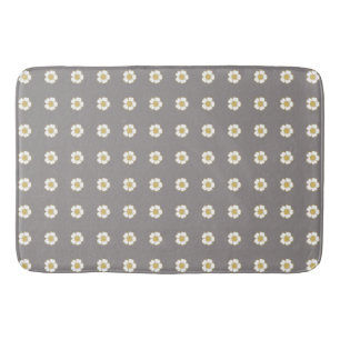 Ton, grau-gelb-weiß Buttercup Blume Badematte