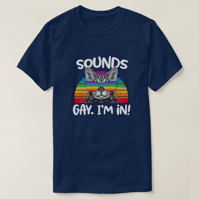 Ton-Homosexuelles bin ich im lustigen Retro T-Shirt (Design vorne)