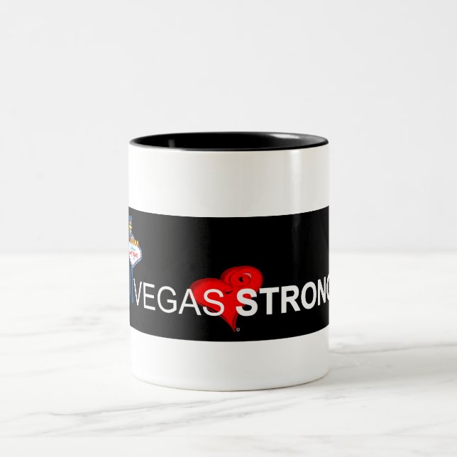 Ton-Kaffee-Tasse Vegas starke Schwarz-zwei Zweifarbige Tasse (Mittel)