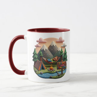 Ton-Kunst „Ich kam, ich sah, ich hielt ein Nickerc Tasse