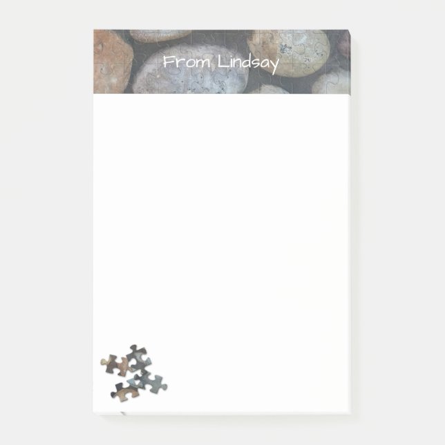 Ton-Puzzlespiel der Erde4 bessert Post-it Klebezettel (Vorderseite)