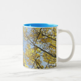 Ton-Tasse Aspen-Baum-zwei Zweifarbige Tasse