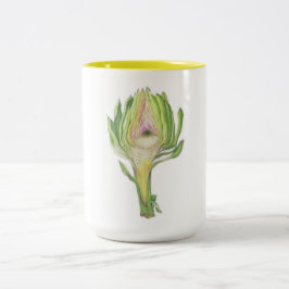 Ton-Tasse der Artischockenscheibe 2 (1 von Set 4) Zweifarbige Tasse