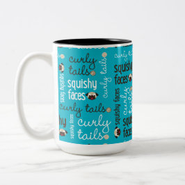 Ton-Tasse des gelockte Schwanz-Squishy Zweifarbige Tasse