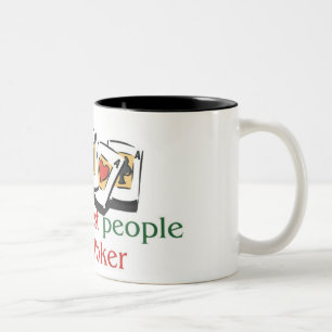 Ton-Tasse des Poker-Liebhabers zwei Zweifarbige Tasse