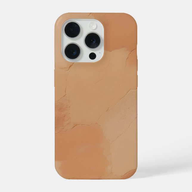 Ton Terrakotta Dämmerung – Warmer Wüstensand iPhone Hülle (Rückseite)