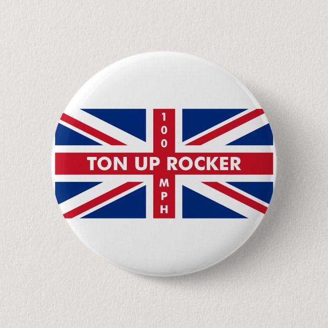 Ton Up Rocker Button (Vorderseite)