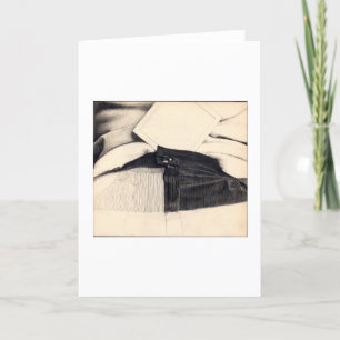 TON VISAGE Original Drawing greeting Card Karte