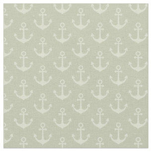Tonal Anchors auf Pastellgraugrün Stoff