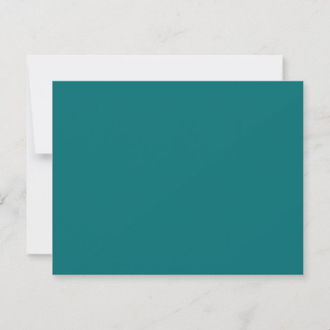 Tonal Seagreen Bar Mitzvah Reply RSVP Karte (Vorderseite)